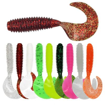 China 10pcs/Lot Soft Lures Silicone Bait 55/65/75mm Goods For Fishing Sea Fishing Pva Swimbait Wobblers Artificial Tackle YIKEYI-230108 for sale