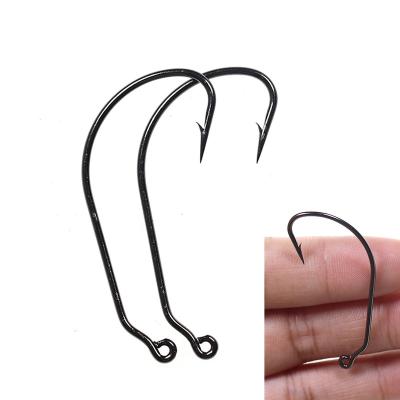 China Wide Leg Gap Bass Fishing Jig Hook #6-#5/0 Worm Hook High Carbon Steel Integrated Leg Hook Long The Long for sale