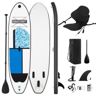 China PVC 330cm 10 Feet Long Board Blue Inflatable Surfboard Paddle Board SUP Paddle Fishing Yoga SUP Inflatable and Floating Boards for sale