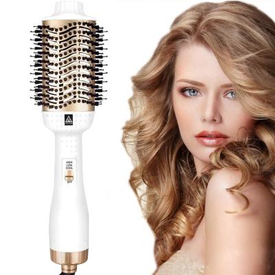 China 2021 New Arrivals Ionic One Step Hair Dryer Sweep Hot Air Volumizer Ion Hair Dryer Brush Negative for sale