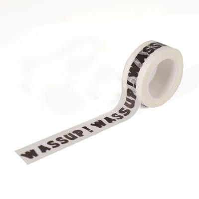 China Free Samples Waterproof Custom Printed Clean Logo Paper Tape Japanese Washi for sale