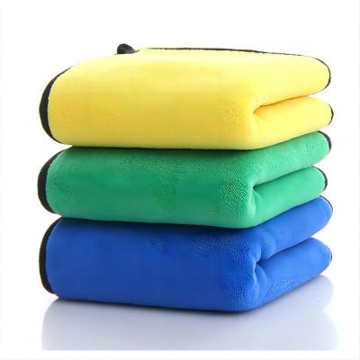 China Viable Wholesale Customized Logo Coral Velvet Thickened Microfiber Quick Dry Towels, Car Cleaning And Drying, Car Towels for sale