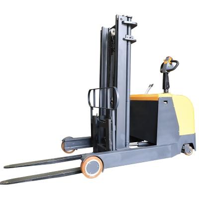 China Hotels Reach Truck Electric Stacker 1ton To 2ton Electric Stacker Full Position / Walkie Drive Electric Hydraulic Pallet Stacker for sale