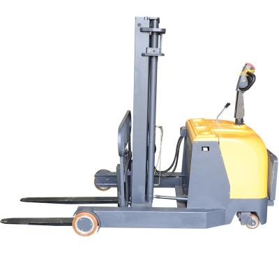 China Hotels Reach Truck Electric Stacker 1ton To Full Electric 2ton Stacker Lifting 1m To 4m Standing / Walkie Drive Electric Stacker Price for sale