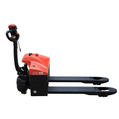 China Hotels Heavy Duty Pangolin 1.5ton 1500kg Full Electric Pallet Truck With Lithium Battery Forklift for sale