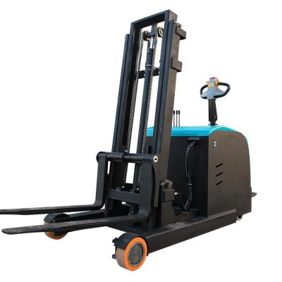 China Hotels Pangolin AC Driving Stacker System Maintenance Friendly Walkie Electric Stacker Forklift With Big Storage Battery for sale