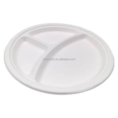 China Eco-Friendly Sugarcane Bagasse Compostable Tableware Eco-Friendly Biodegradable Dishes Sets Tableware Tableware for sale