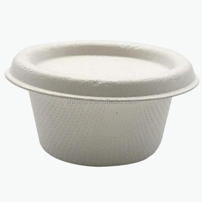 China Promotion 15%off Eco-Friendly Disposable Sugarcane Bagasse Coffee Cup With Lid Biodegradable Sauce for sale