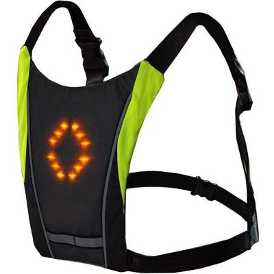 China Wholesale High Visibility Adjustable Chemical Fiber Mesh Reflective Running Gear Safety Warning Light Sports Invest for sale