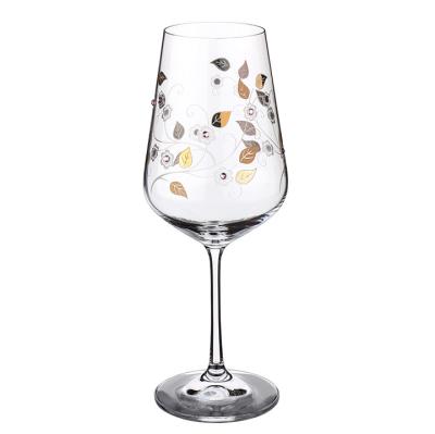 China Exquisite Crafted Design 450ml 15oz Wine Glass Famous Novelty New Luxury Crystal Wine Glasses For Chardonnay for sale