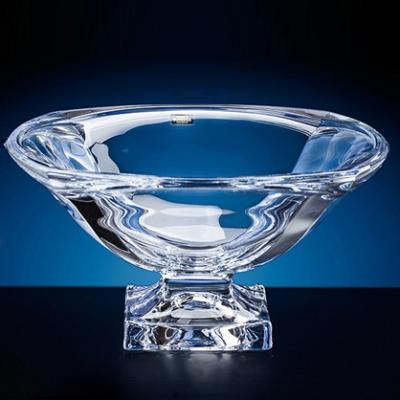 China Disposable Home Decoration Crystal Glass Fruit Bowl, Bohemia Crystal Bowl, Large Crystal Bowl for sale