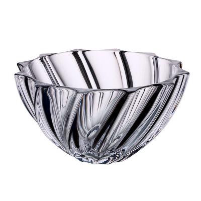 China Home Decoration New Design Crystal Glass Fruit Bowls from Crystal Bohemia Large Clear Bowl for sale