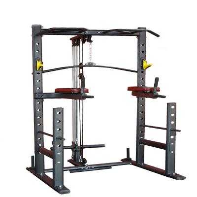 China Durable Stand Press Bench Weightlifting Squat Bench Set High and Low Pull Trainer Home Fitness Equipment for sale