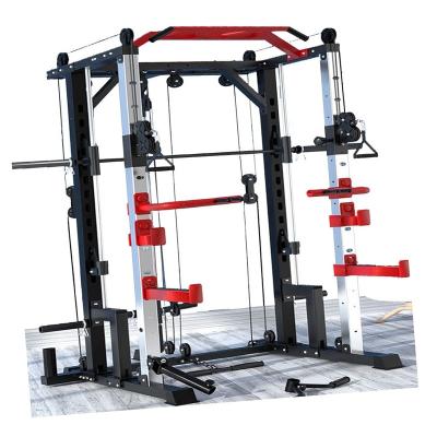 China Durable New Squat Rack Gantry Frame Fitness Home Comprehensive Training Device Free Squat Bench Press Fitness for sale