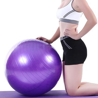 China Custom Made PVC Inflatable Thick Custom Yoga Ball Logo Anti Burst Balance Exercise Ball for sale