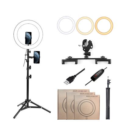 China Pulgadas 2.1m Factory Price Tripod Makeup Selfie Video M330 33cm ABS + 20% PC 20% OFF Led Ring Light Lamp for sale