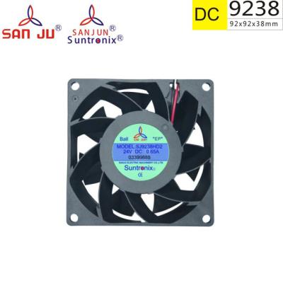 China Exhaust Ventilation Suntronix 92*92*38mm Plastic Electrical. Industrial Fan 12v 24v 48v DC Fan Axial Exhaust Fan Motor Small Ventilation Fan for sale