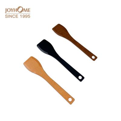 China Sustainable Kitchen Utensils And Dining Tools Wood Spoon Set Long Pocket Handle for sale