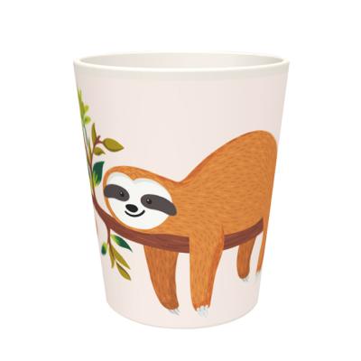 China Sustainable Bear Bamboo Fiber Tea Mugs Melamine Plastic Children's Coffee Mug for sale