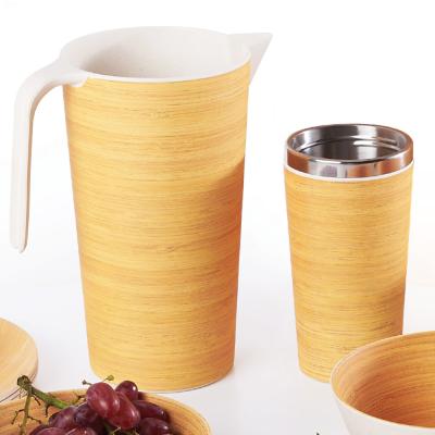 China Viable Japanese Natural Bamboo Fiber Kitchen Coffee Tea Cup Mugs Dropship for sale