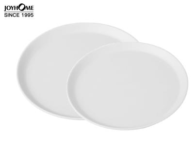 China Sustainable Wholesale Hot Nordic Biodegradable White Dessert Pla Dish Dishes And Dishes for sale