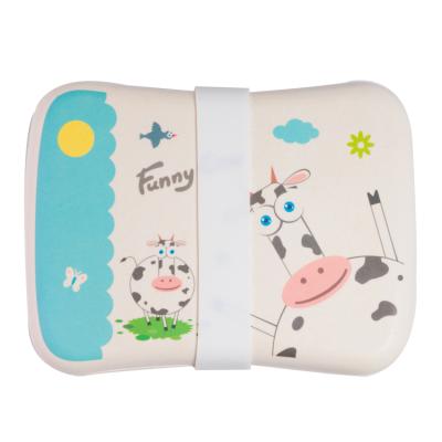 China Heatable Unique Baby Kids Food Lunch Bread Storage Boxes Bamboo Container for sale