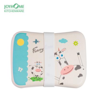 China Heatable Unique Baby Kids Food Lunch Bread Storage Boxes Bamboo Container for sale