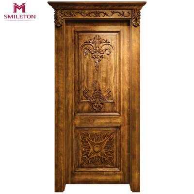 China Smileton Wpc Door Traditional Wood Waterproof Interior Laminate Door Painted Door for sale