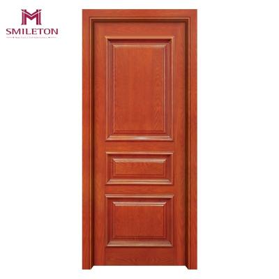 China Smileton Traditional High Quality Wood Door MDF Interior Doors Solid Wood Door for sale