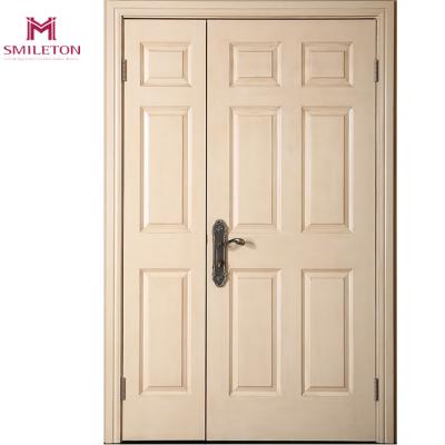 China Smileton original modern designs of traditional paulownia wood door in pakistan for sale