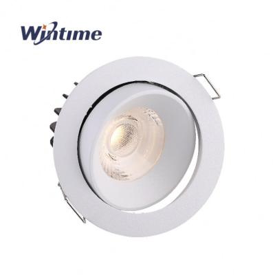 China 10W Industrial White Matte Adjustable COB LED Downlights Cutout 83mm for sale