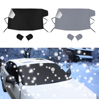 China Outdoor Windproof Sun Cover Car Windshield Snow Cover UV Ice Cover Car Windshield Sun Half Shade Waterproof Protect for sale