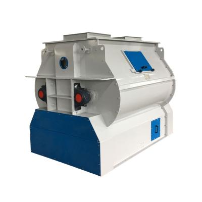 China Animal Feed Customized Large Double Shaft Pellet Mixer Animal Feed Mixer for sale