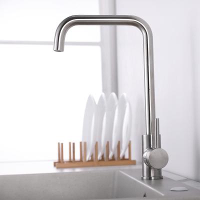 China Hot Sense Faucets Factory Sale cUPC Hotel Residence 304SS Hot And Cold Mixer Sink Faucet Kitchen Faucet for sale