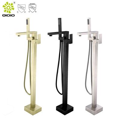 China Without Body Elegant High Quality Custom Family Color SUS304 cUPC Slide Bar Kaiping Factory Design Free Standing Bathtub Faucet for sale