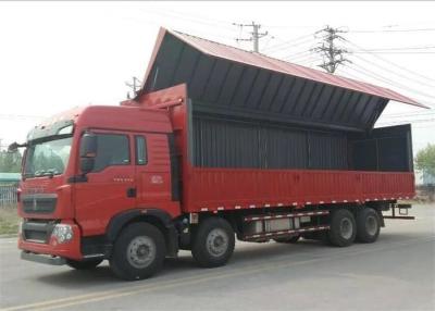 중국 SINOTRUK HOWO T5G Wing 밴 Cargo Truck 8X4 12는 LHD 남자 엔진 Euro4 336HP를 선회합니다 판매용