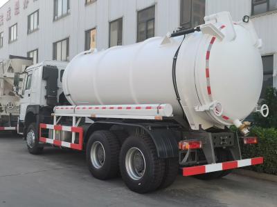 China Vacuum Pump Sewage Suction Truck Septic Tank Cleaning Truck 18CBM LHD 336HP for sale