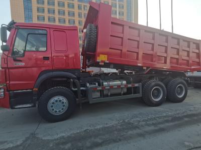 China SINOTRUK HOWO 380HP LHD Tipper Dump Truck 6X4 RED for sale