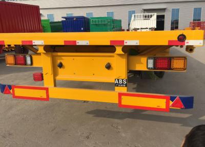 China 30 Ton Loading Three Axle Flatbed Aanhangwagen Dragende Bulklading Te koop