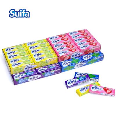 China Many Kinds Fruit Flavors 5 Pack Chewing Gum Chewing Gum Stick Sticks for sale