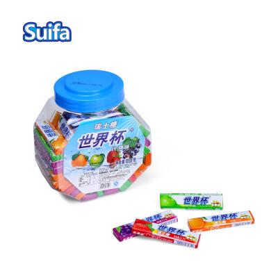 China Suifa Natural Custom Design Swiss Good Taste Soft Chewy Fruit Candy Candy for sale