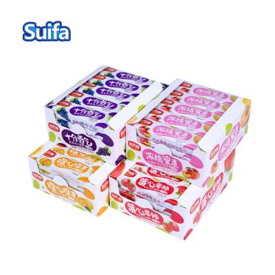 China Wholesale Food Candy Suifa Candy Strawberry Peach Grapes Natural Fruit Tasty Orange Soft Chewy Candy for sale