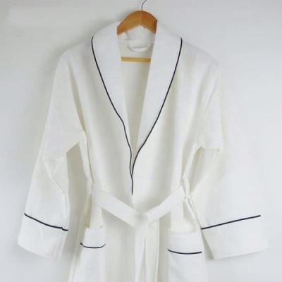 China Factory Supply Breathable 100% Cotton Male And Female Bathrobe for sale