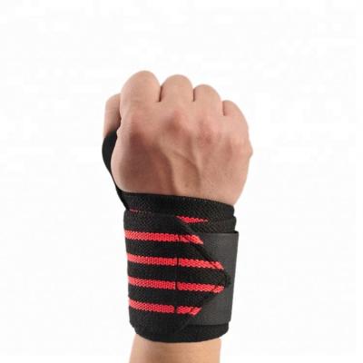 China Breathable Adjustable Elastic Custom Weightlifting Wrist Wraps for sale