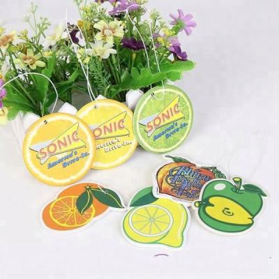 China Custom Logo And Shape Scented Car Air Freshener Eco-friendly Car Air Freshener With Good Smell for sale