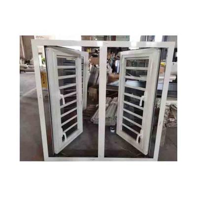 China Custom White Aluminum Screen Jalousie Shutter Folding Glass Casement Window for sale