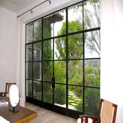 China Fashionable Sound Insulation Customized Design Exterior Villa Garden Entrance Double Doors And Simple Iron Gates for sale