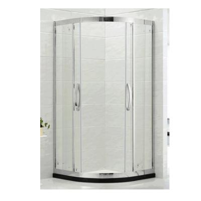 China Modern High Quality Simple Hotel Standard Bathroom Curve Stainless Steel Shower Enclosure for sale