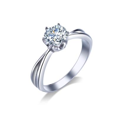 China Classic Stainless Steel Female Jewelry Big Ladies Stainless Steel Cubic Zirconia Diamond Stone Engagement Ring Designs For Women Vintage for sale