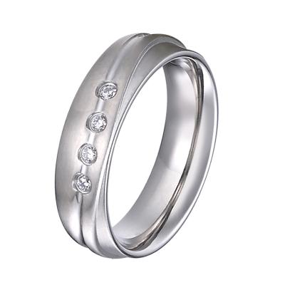 China Wholesale CLASSIC unique ring jewelry 925 stainless steel fashion silver color wedding rings for men and women anillos mujer for sale